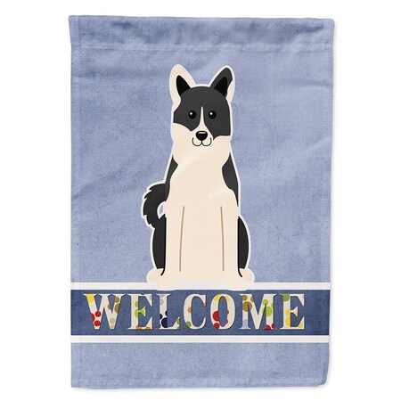 Carolines Treasures Russo-European Laika Spitz Welcome Flag Canvas House Size BB5610CHF